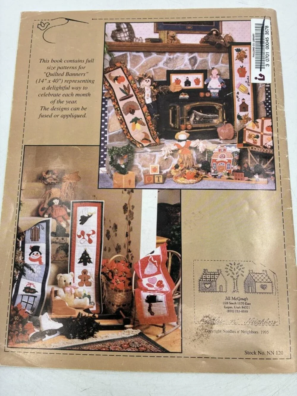 Vintage All Through The Year with Quilt Banners Pattern Book by Jill McGough